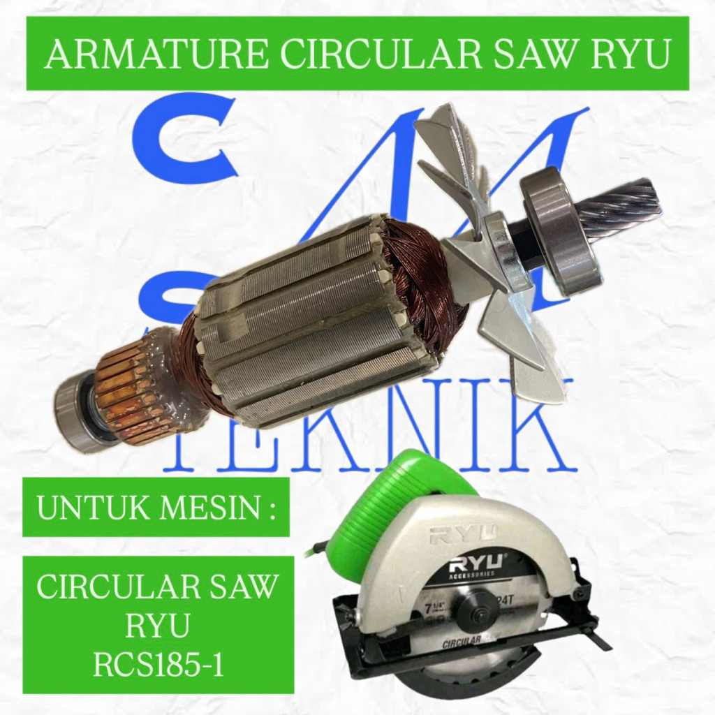 ARMATURE ANGKER MESIN CIRCULAR SAW RYU RCS185-1 ANGKER SIRKEL RYU RCS 185-1