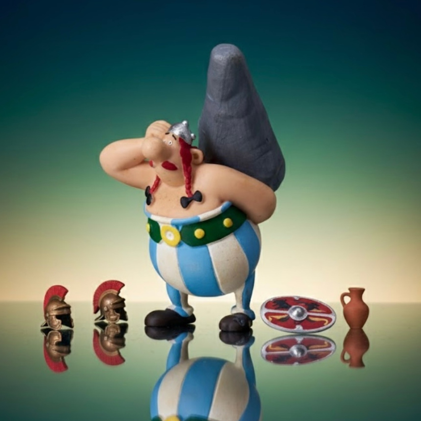 Plastoy Asterix & Obelix - Obelix dengan Batu Menhir