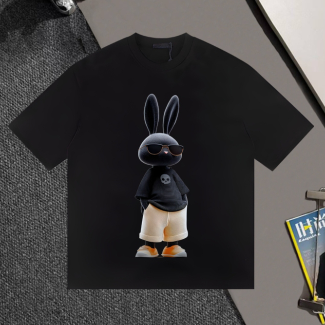 ISANNY RABBIT LOGO T-SHIRT UNISEX OVERSIZE