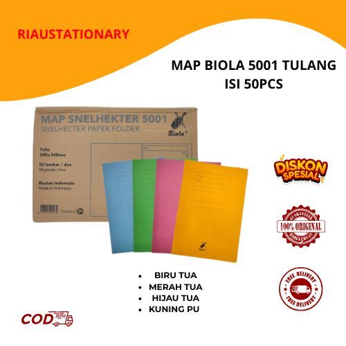 Map Biola 5001 Tulang / Stopmap / Map Kertas