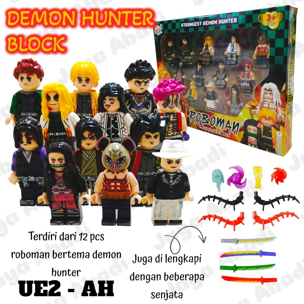 SI016 | ROBOMAN DEMON HUNTER BLOCK / SUPER HERO / LEGO / ORANG-ORANGAN