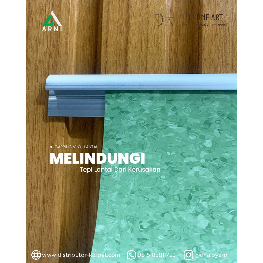 Capping Alumunium Vinyl Roll / Capping List Penjepit Vinyl Roll