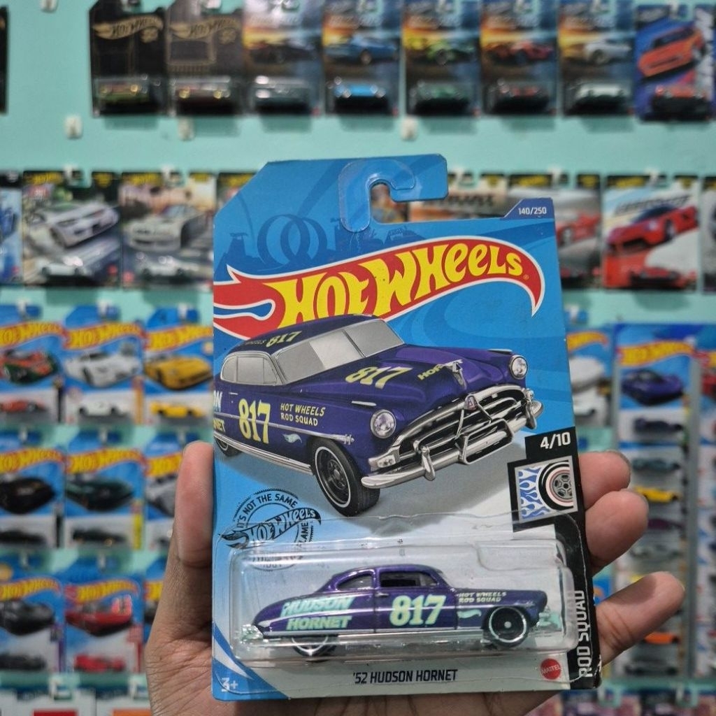 HOT WHEELS HUDSON HORNET BIRU