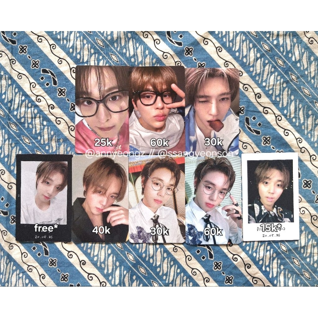 [BACA DESKRIPSI] AAB Photocard Pc OFFICIAL Park Jihoon, Wanna One, Weak Hero Class, Sion, Riku, Nct 