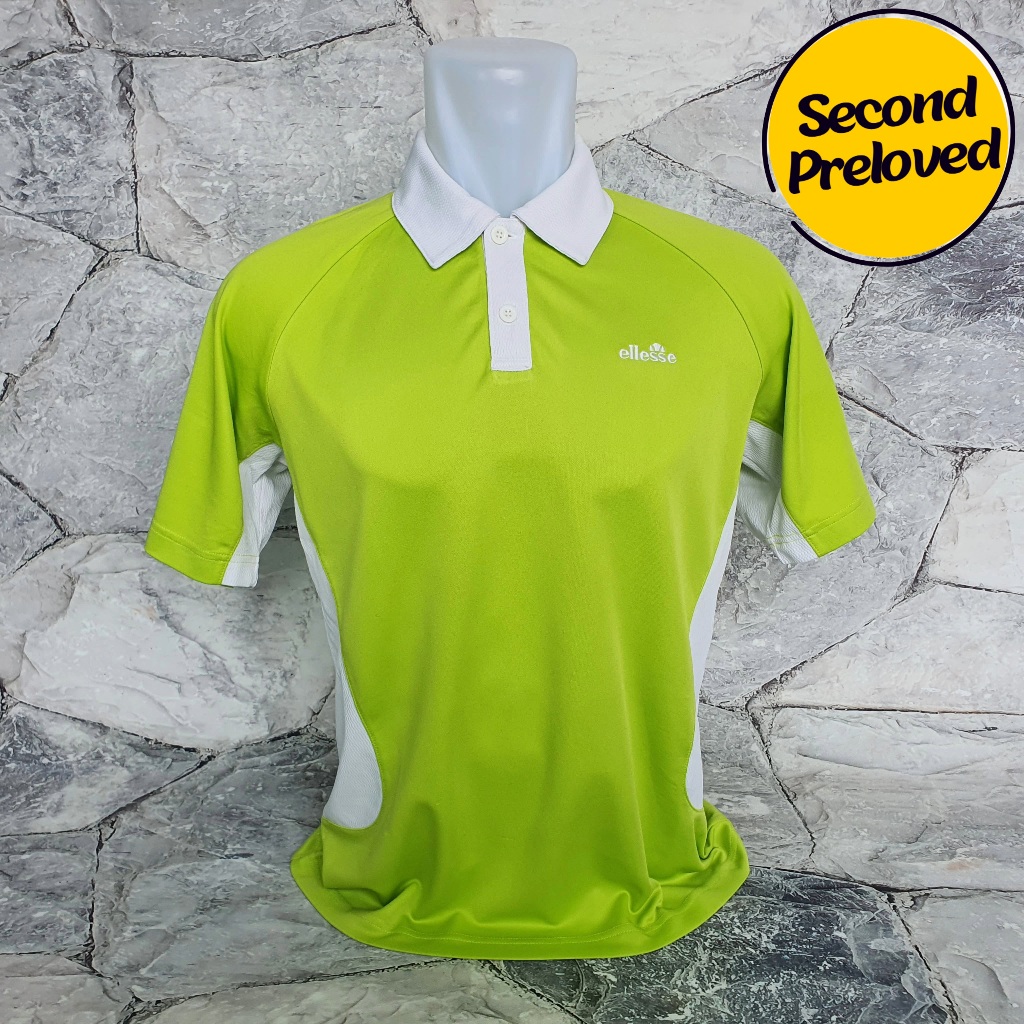Baju Kaos Polo ELLESSE - Size S sd M / LD 51 cm - Original - Used