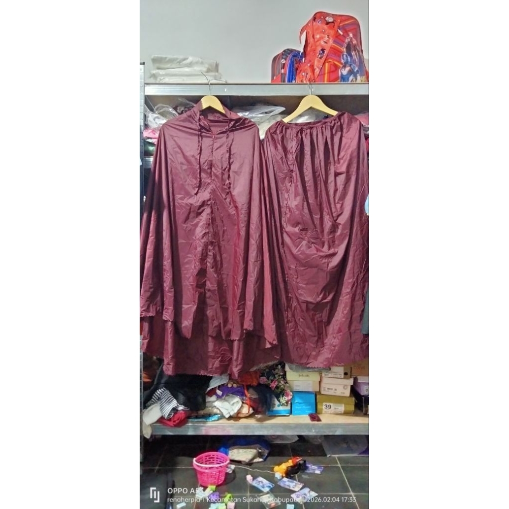 mukena parasut korea