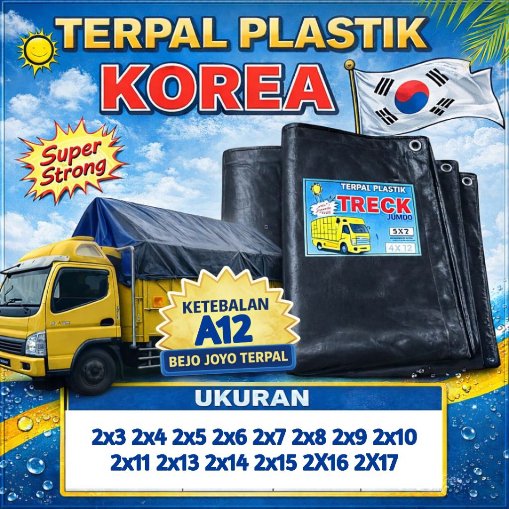 Terpal A12 HITAM TERPAL KOREA  premium original impor korea Berkuwalitas Premium awet & tahan lama.