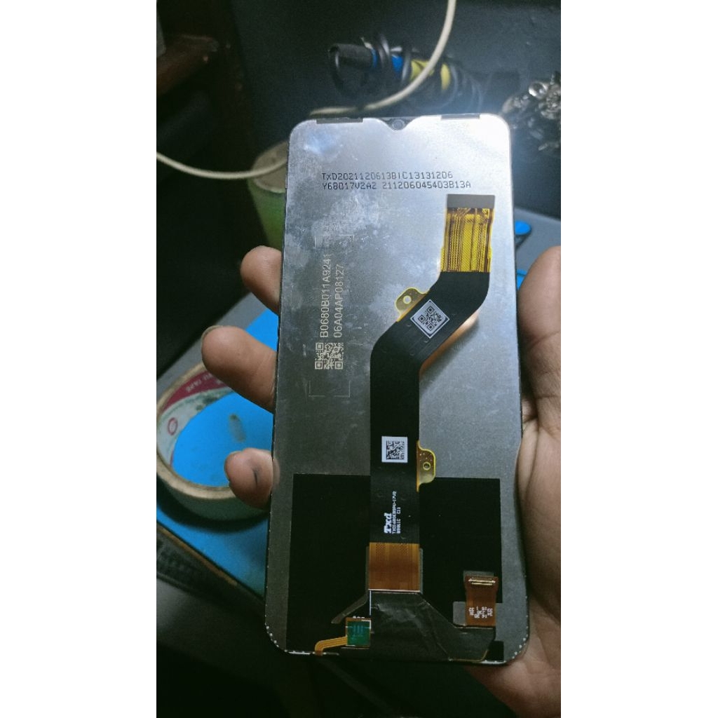 lcd original asli copotan infinix hot 11 play