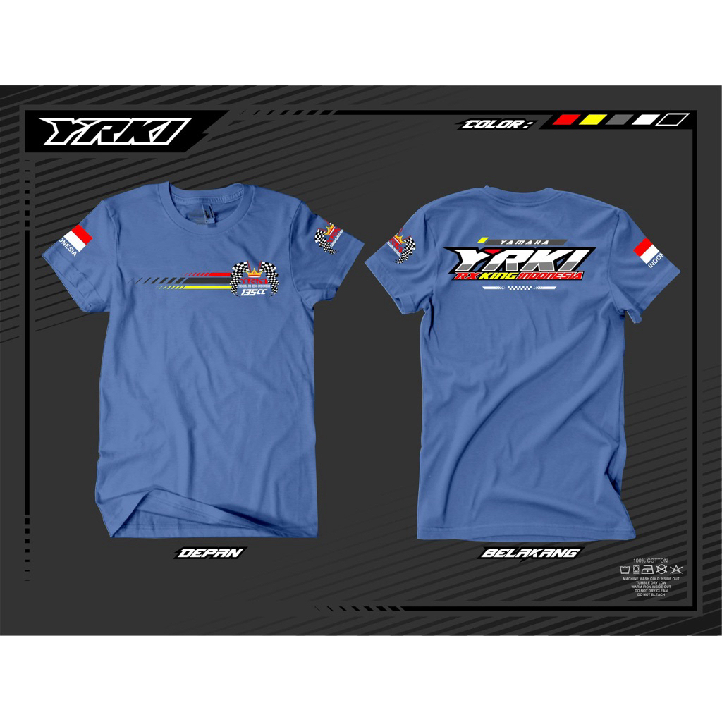 KAOS YRKI ORIGINAL BIRU MUDA