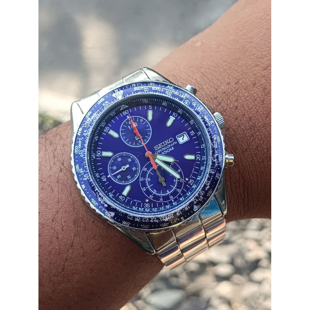 Seiko Flightmaster Pilot Chronograph 7T92-0CF0