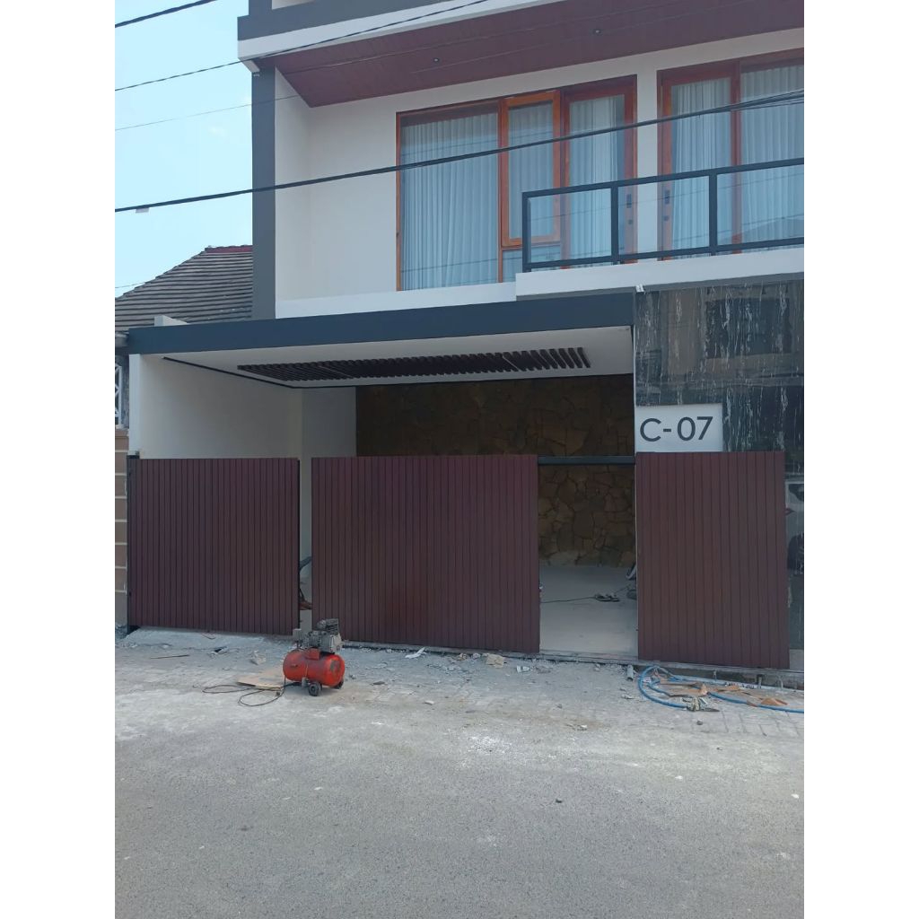 Pintu pagar Sleding/Geser WPC duma