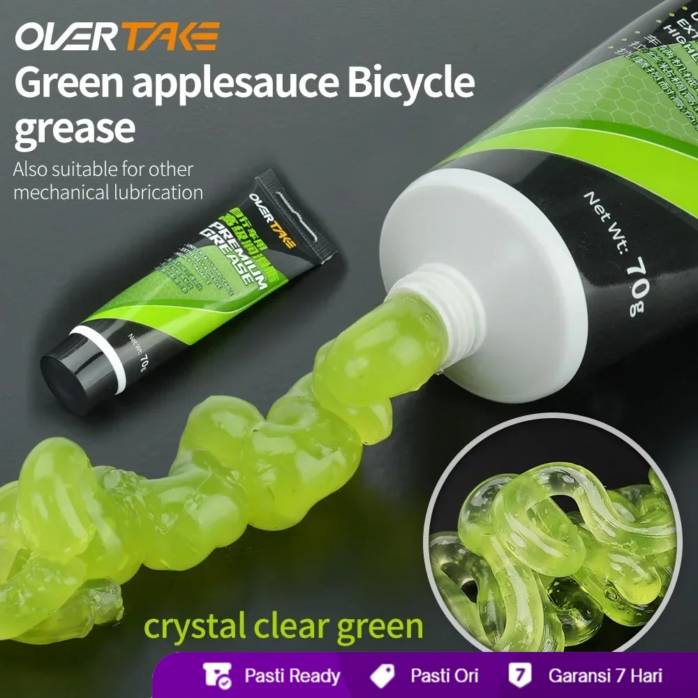 Overtake - Premium Grease Green Apple Bearing Grease Hub Roadbike Grease MTB Grease Gemuk Sepeda Gow