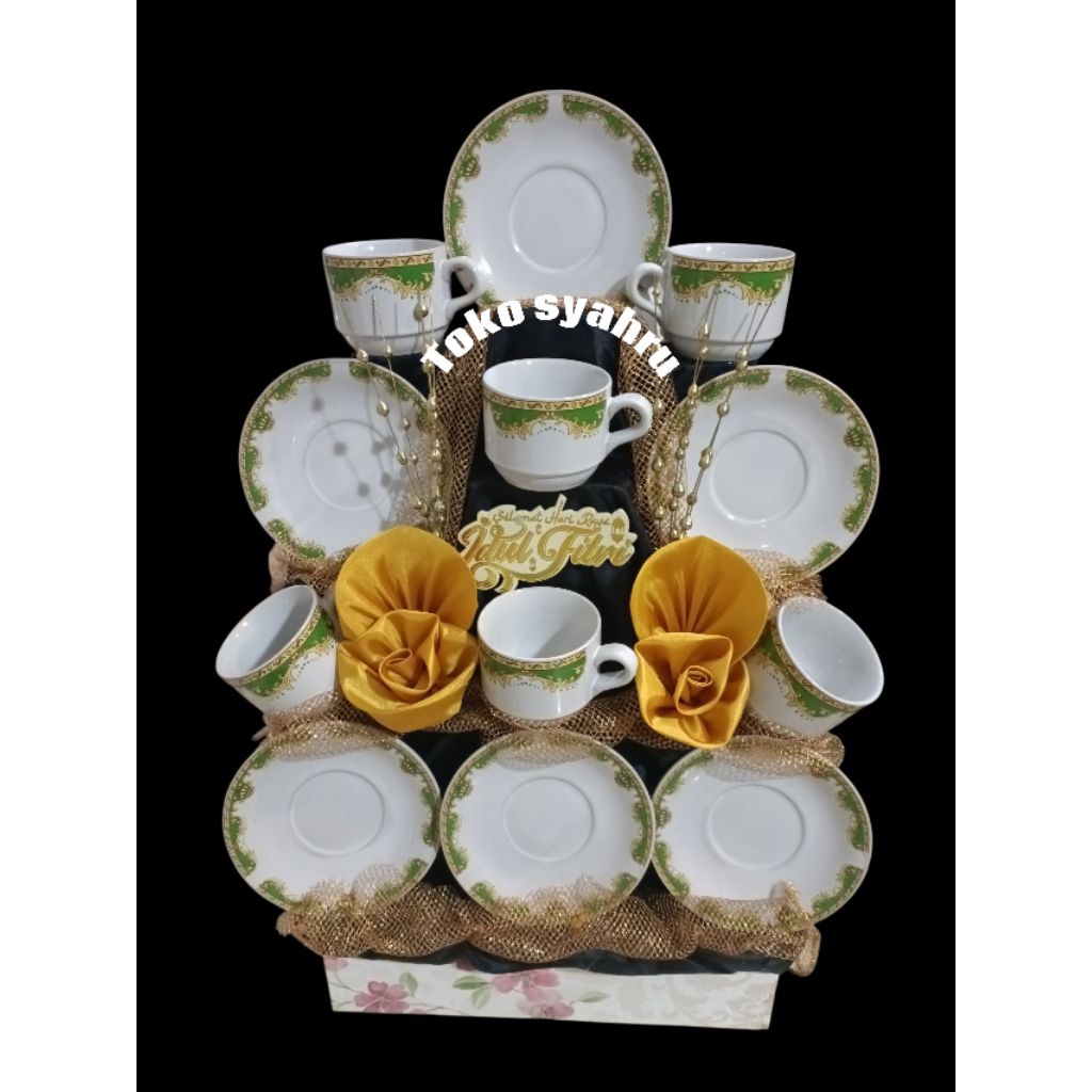 parcel teaset/parcel lebaran/parcel cangkir
