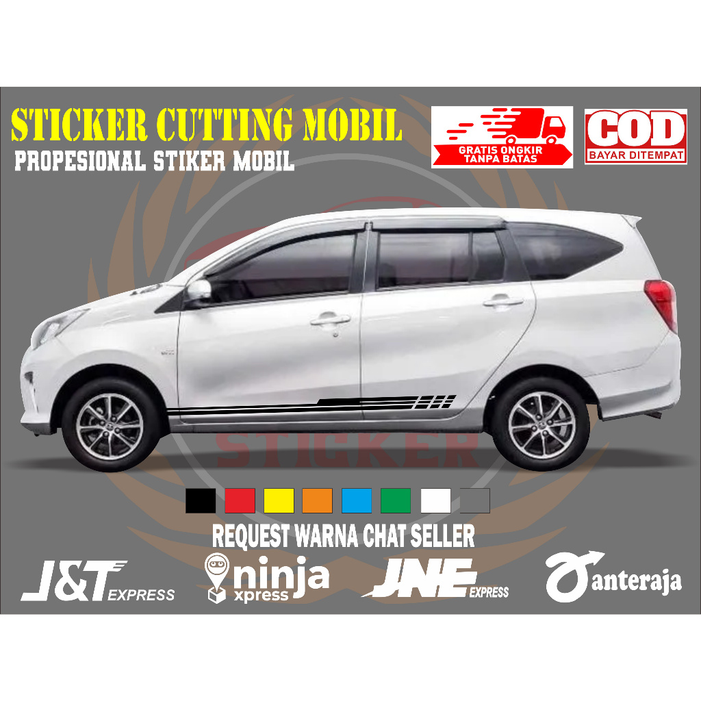 sticker mobil calya sticker mobil toyota calya stiker mobil calya keren sticker variasi body mobil