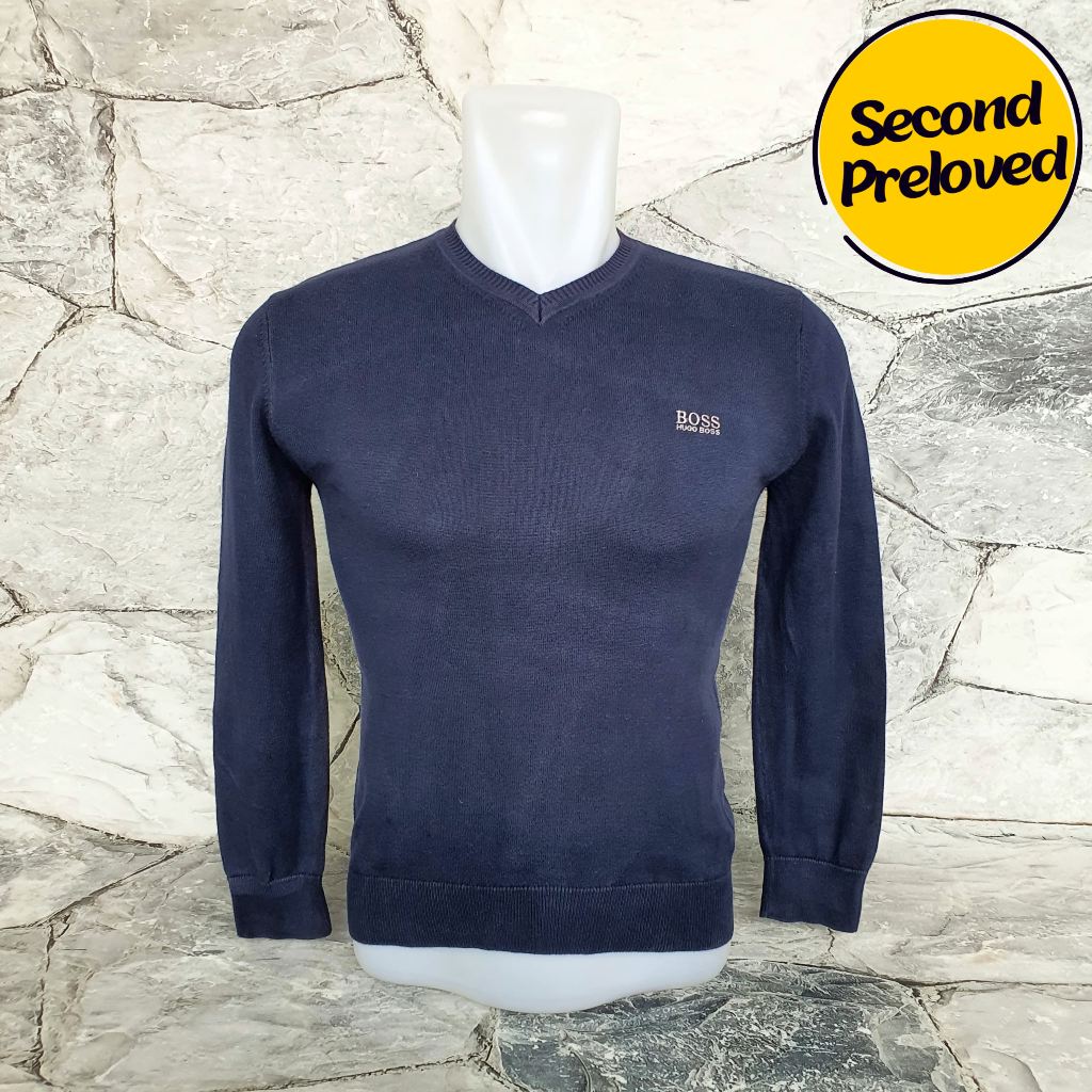Baju Kaos Sweater Wanita / Anak HUGO BOSS - Size S / LD 42 cm - Original - Used