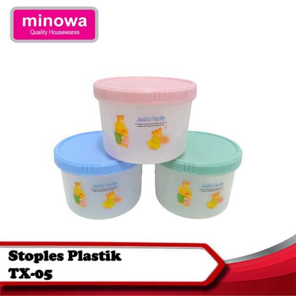 YOSHIKAWA TOPLES SERBAGUNA TRANSPARANT BULAT TUTUP PUTAR 725ML TX-05