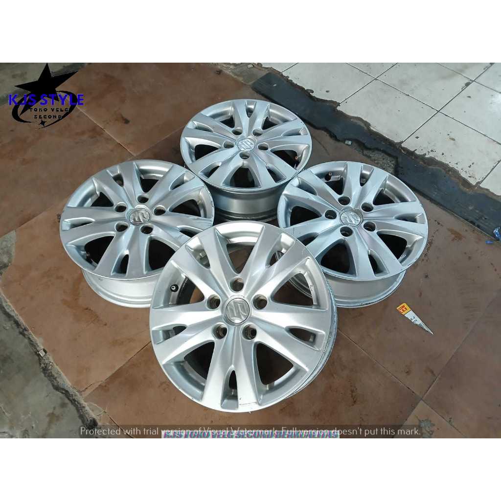 VELG RACING SECOND COPOTAN ERTIGA RING 15 PCD 5X114.3 PNP INNOVA LUXIO GRANDAMX DLL HARGA SUDAH 4 PC