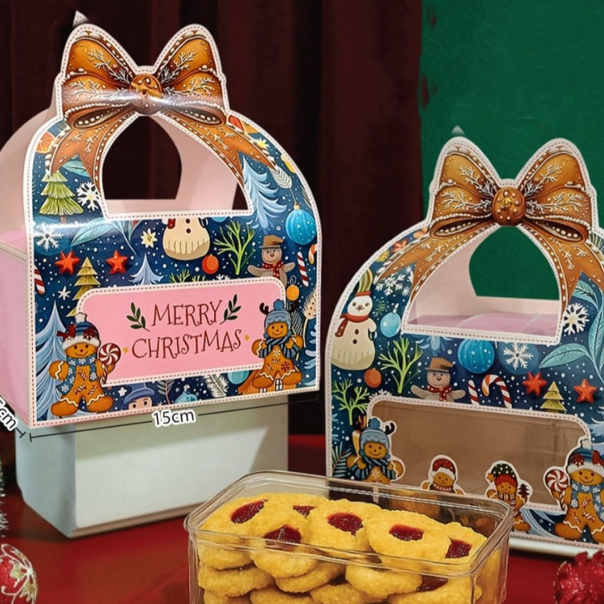 [SDW] pekanbaru/Christmas Hampers Box / Kotak Hampers Natal DAISY - 4 / kotak toples kue kotak kado