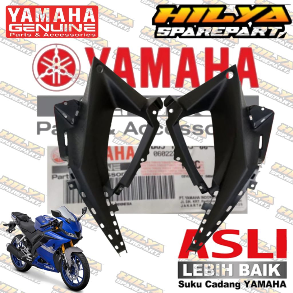 COVER FARING SAMBUNGAN SAYAP DALAM R15 R 15 VVA V3 KANAN KIRI ORIGINAL YAMAHA BK6-F117V-00P BK6-F117