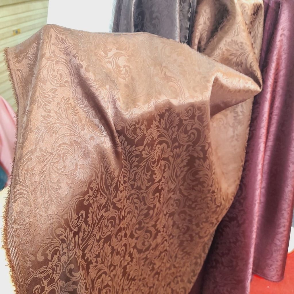 (COD) Bahan Kain Silk Jaguar motif bungga // Silk Jaguar premium 100%