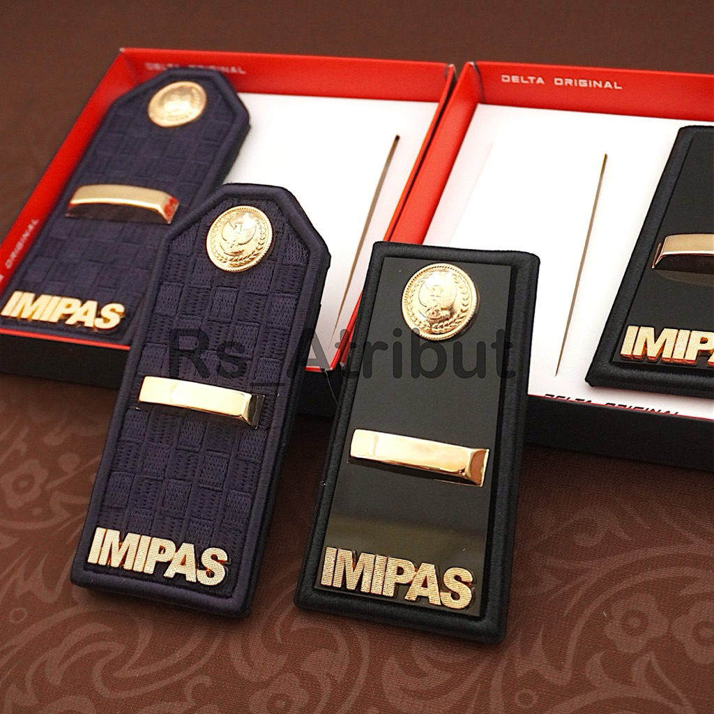 Pangkat Pdh Imipas 3A / 3B / 3C Pdh Akrilik / Evolet Pangkat Pdu Kemenkumham Pas Balok Polos Terbaru