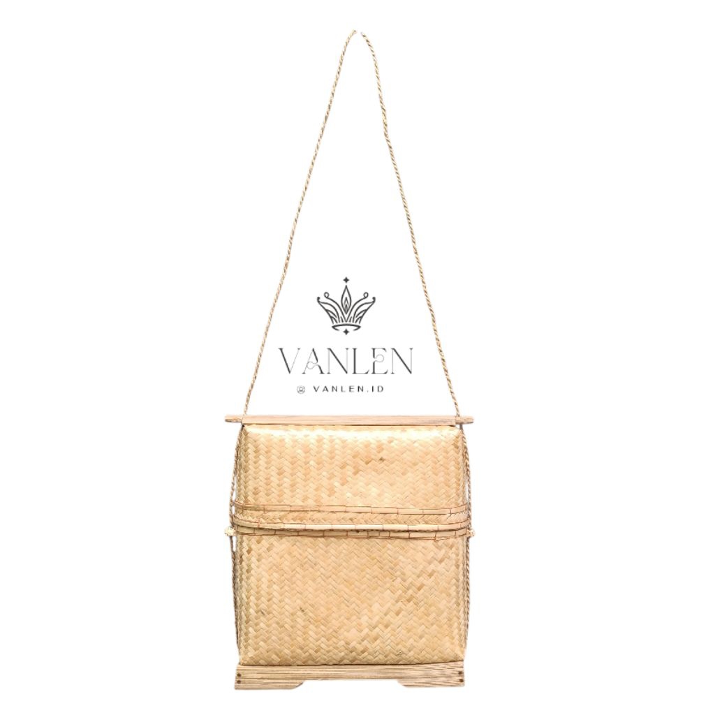Tas Anyaman Bambu/ Gandek Anyaman Natural untuk persembahyangan