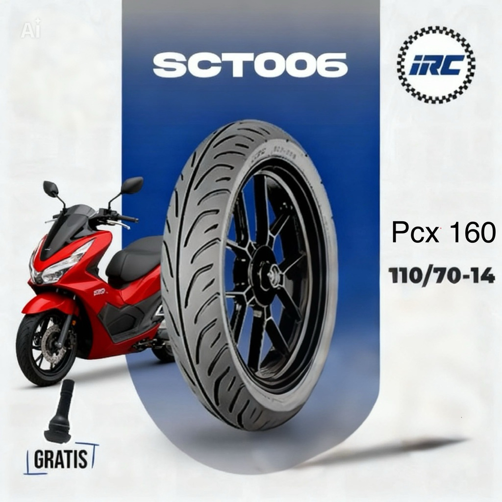 BAN depan standar pabrik merek IRC PCX 160 original irc