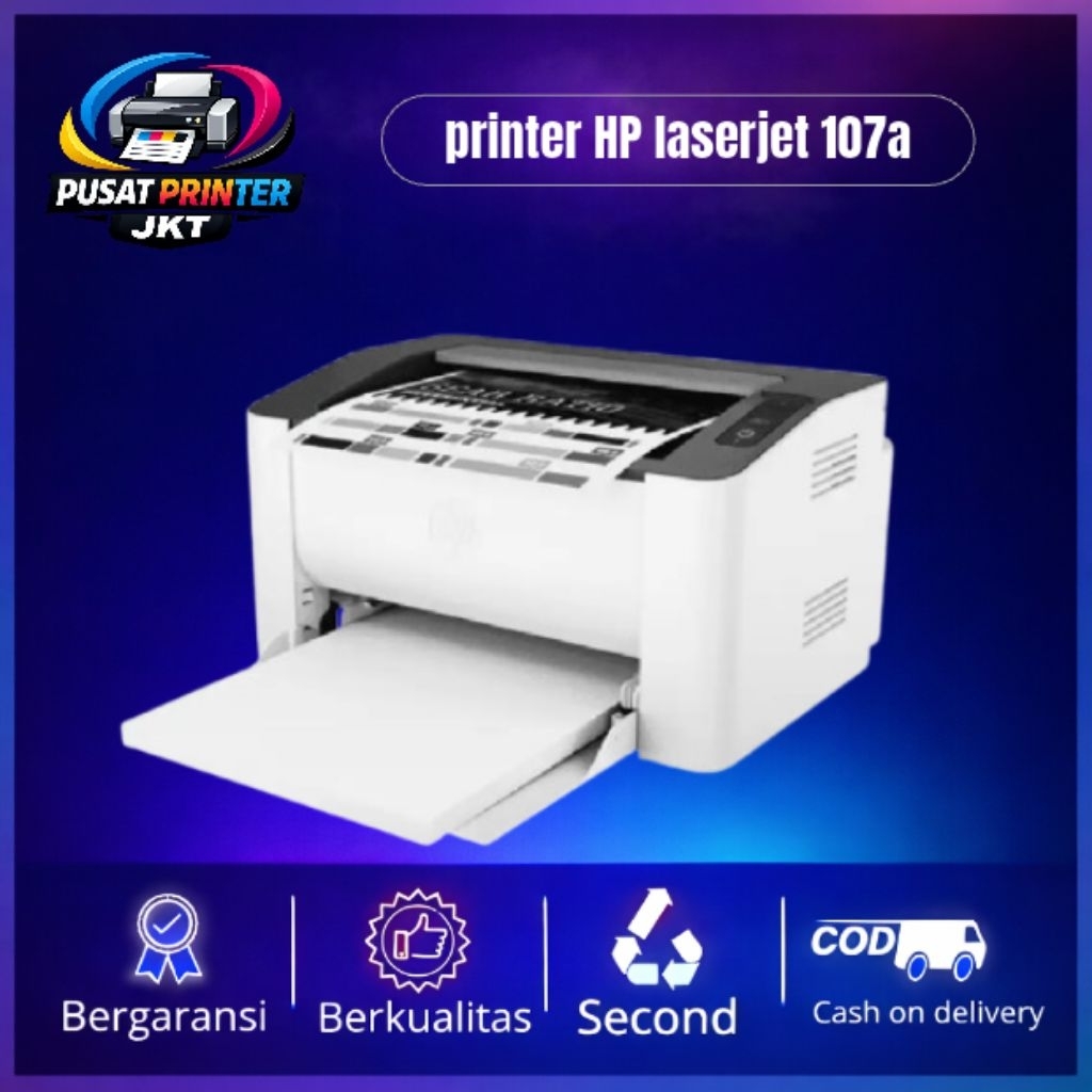 Printer HP Laserjet 107a Monokrom Second Garansi 30 Hari