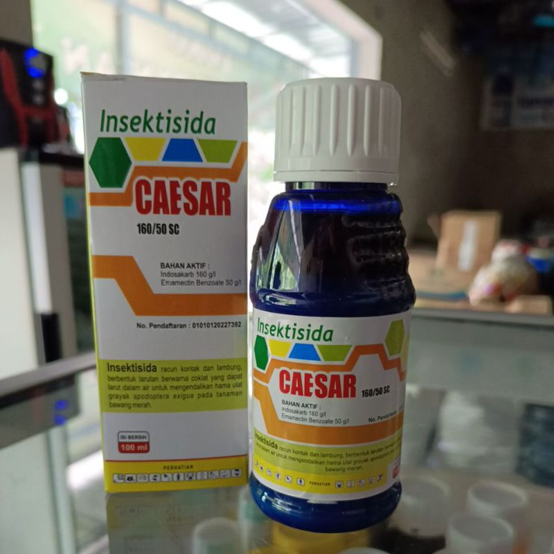 Insektisida CAESAR 160/50 SC (100 ml) adalah insektisida racun kontak dan lambung berbentuk larutan 
