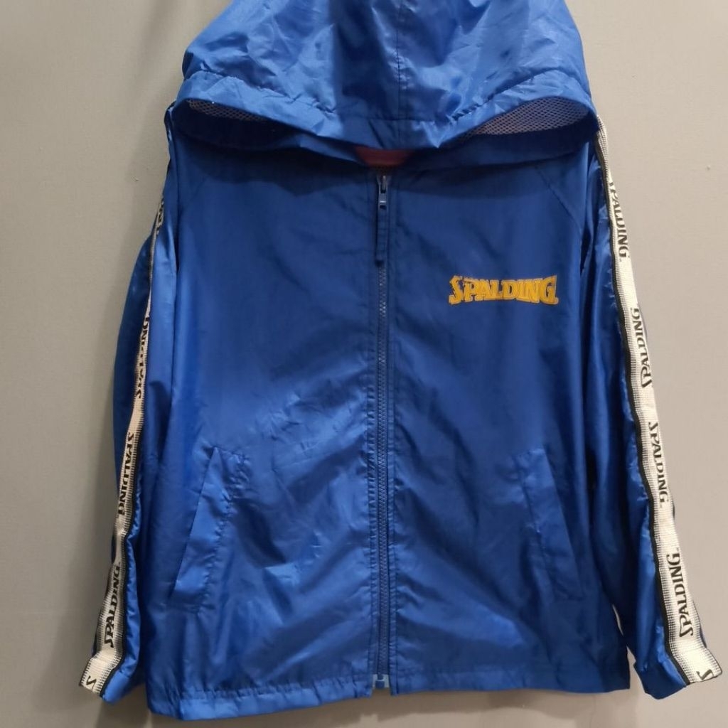 atasan sweater hoodie parasut spalding anak usia 7-9 tahun prelovd