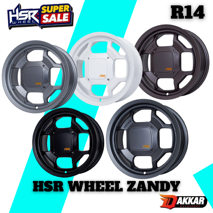Velg Racing R14 Mobil Avanza Brio Karimun Sigra Calya Velg HSR ZANDY R14 Velg Pnp Ban Standar R14