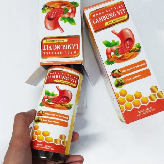 Madu Spesial LAMBUNG VIT / Madu Formulasi Bravina Lambung Vit Obat Asam Lambung Akut Maag Akut Gerd