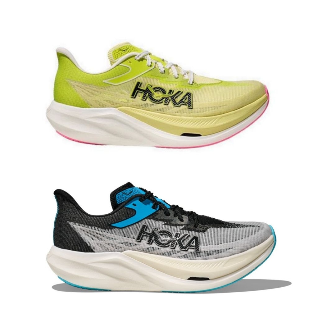 Sepatu Hoka Rocket X3 Green Stabilo