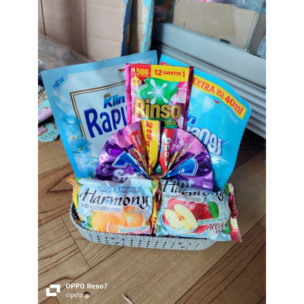 parcel sabun, hampers
