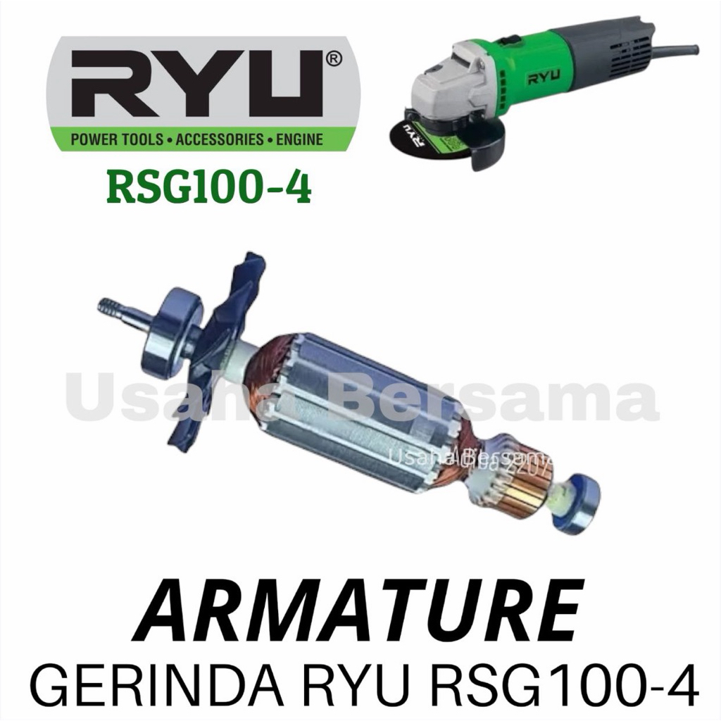 ARMATURE GERINDA RYU RSG 100-4 ANGKER GERINDA RSG100-4 ORIGINAL