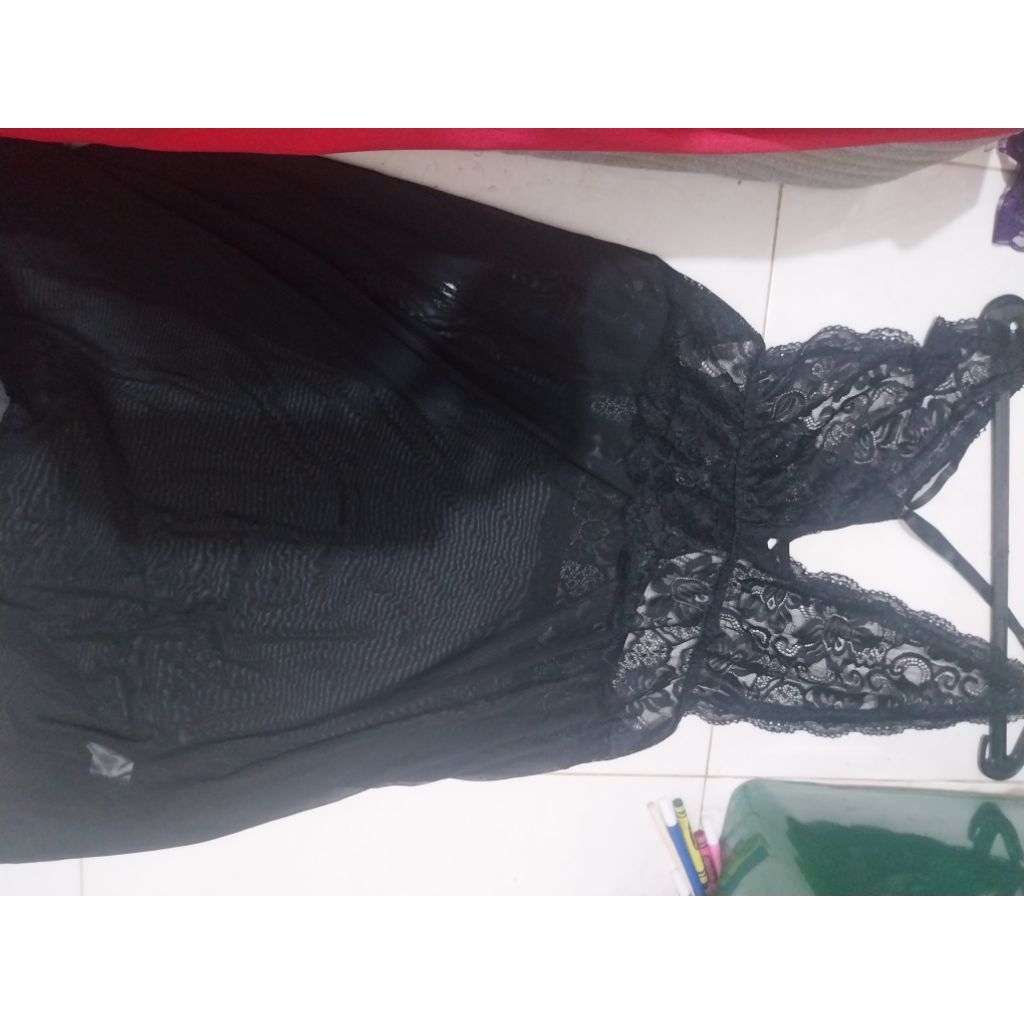 Baju tidur sexy Hitam