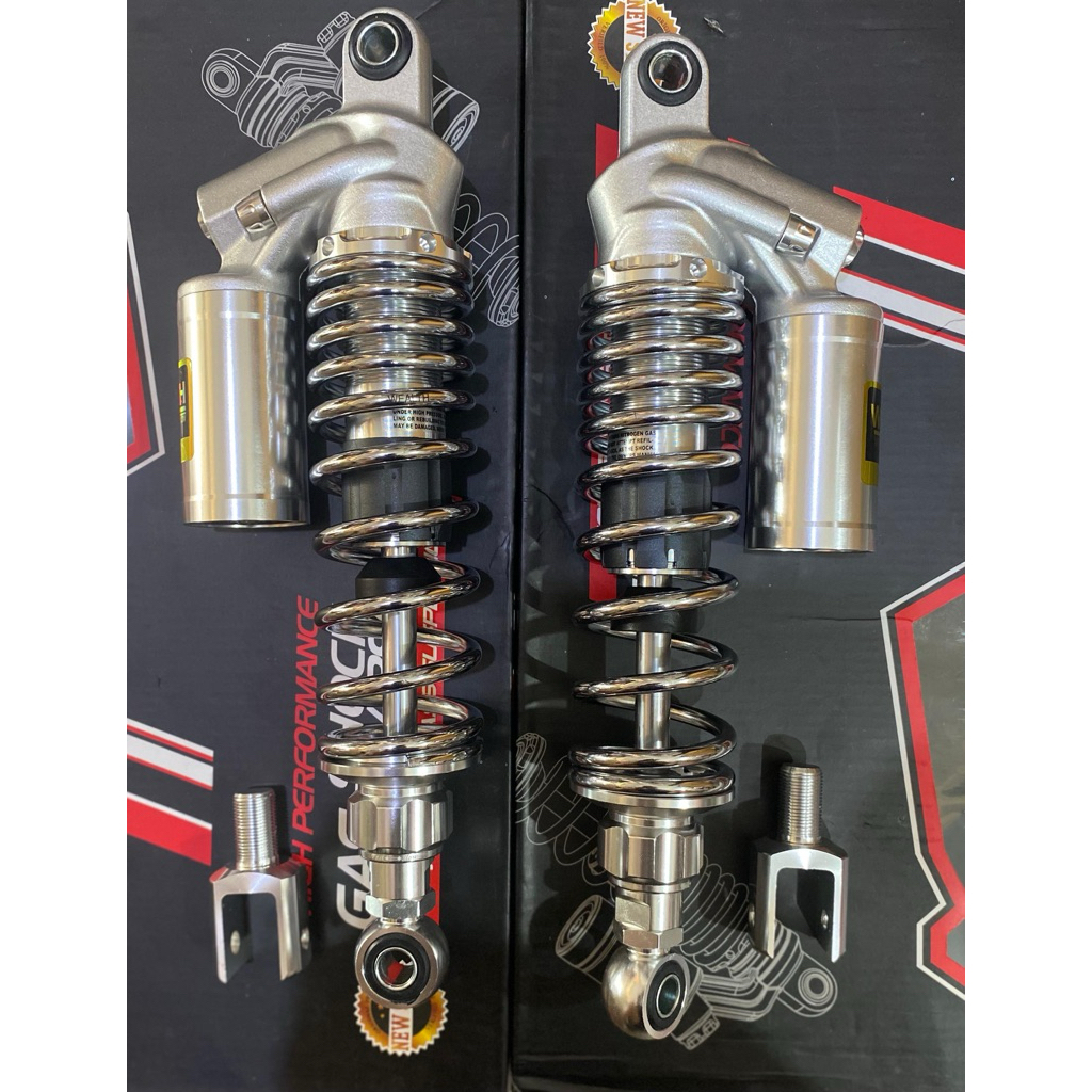 SHOCK TABUNG BELAKANG WEALTH 320 MM 340 MM CHROME RXKING NMAX SUPRA X 125 KARISMA REVO ABS AEROX PCX