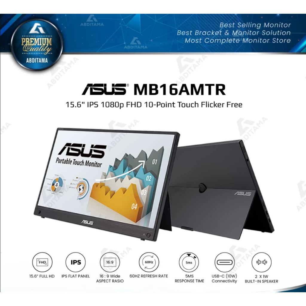 Monitor PortableASUS ZenScreen Touch MB16AMTR 15.6" [SEKEN]