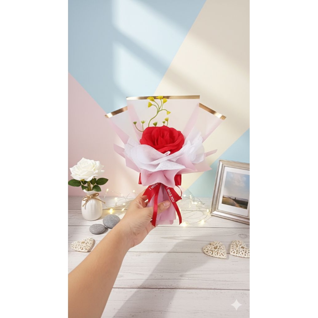 Bucket mini / bucket single /bucket flower/bucket bunga artificial