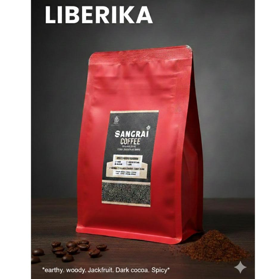 Kopi Liberika/Nangka Wonosobo 200 gram Biji Sangrai Utuh & Bubuk Halus sedang kasar Premium Grade 10