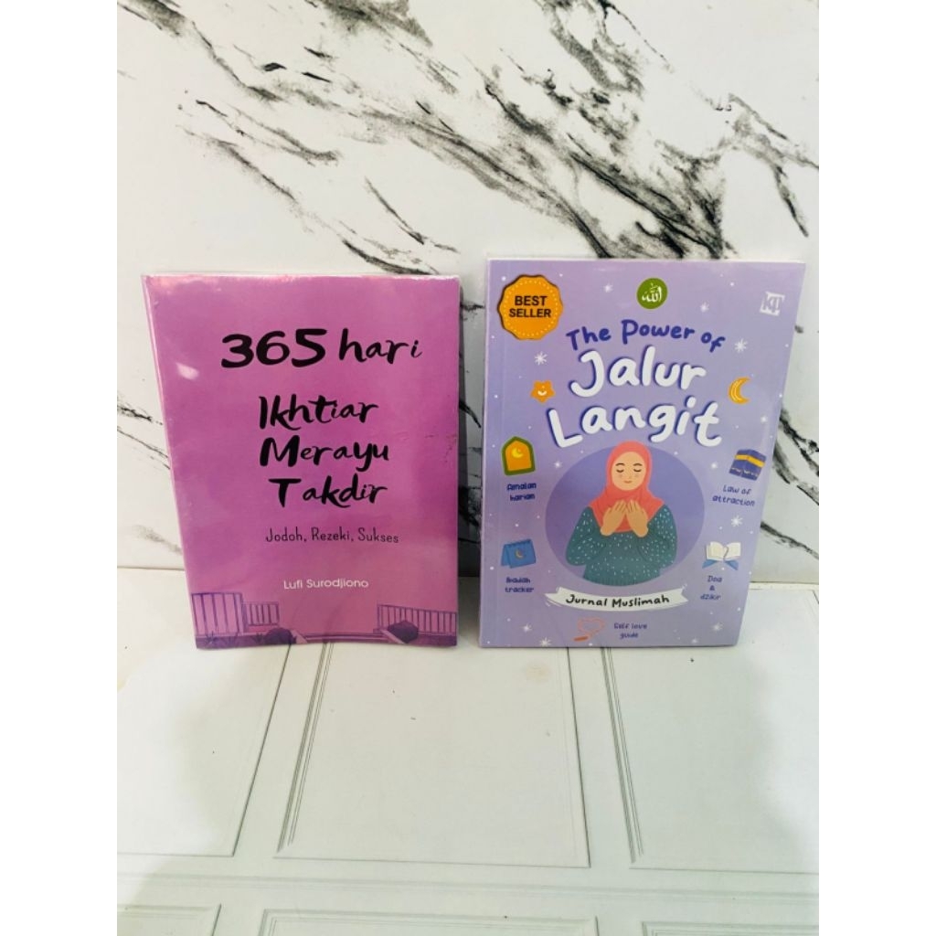 PAKET 2 BUKU 365 HARI IKHTIAR MERAYU TAKDIR + BUKU JURNAL MUSLIMAH THE POWER OF JALUR LANGIT