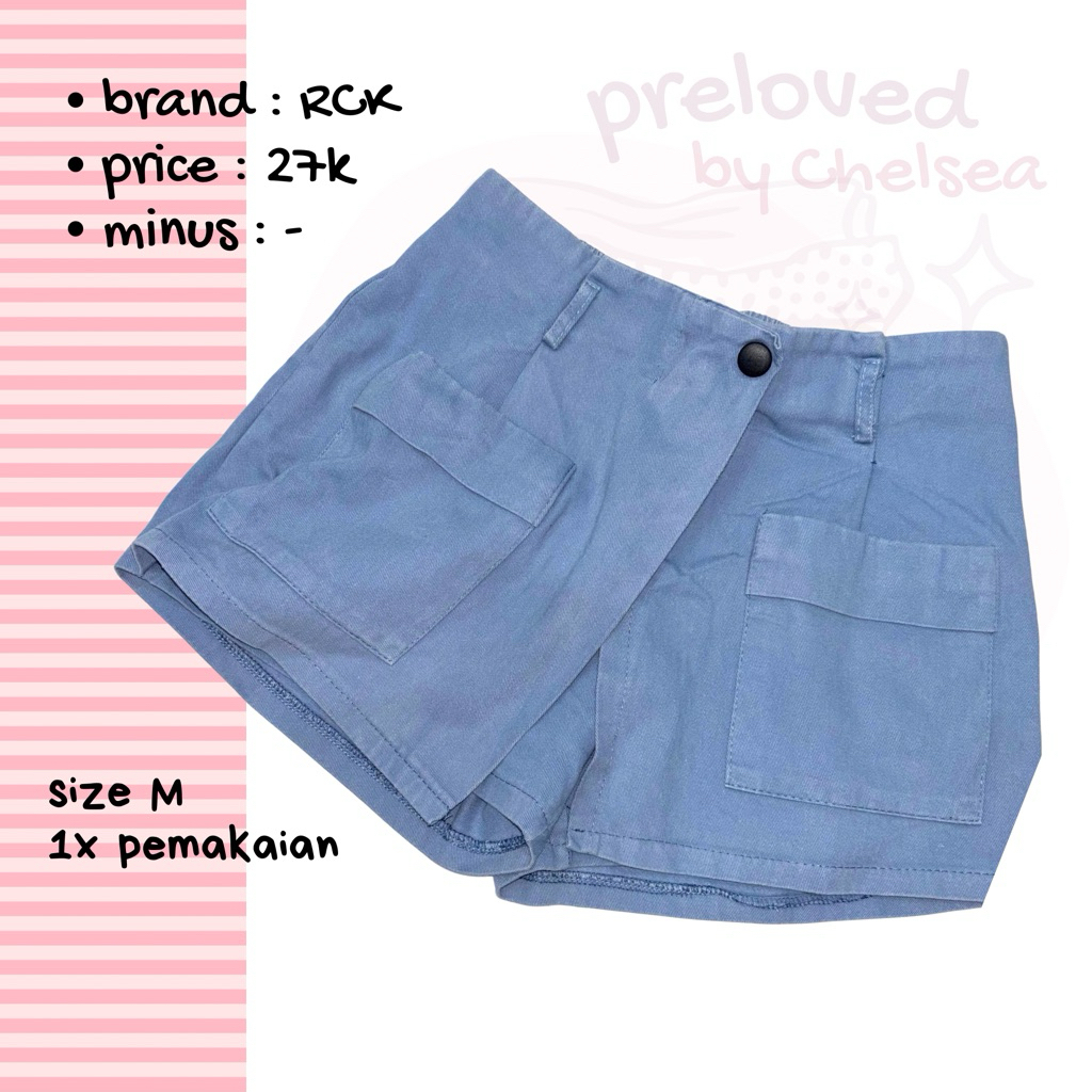 CELANA PENDEK ROK JEANS RCK PRELOVED