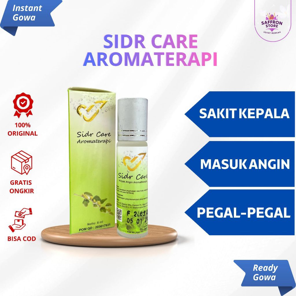 Sidr Care Aromaterapi Minyak Angin Daun Bidara 8ml | Rehab Hati