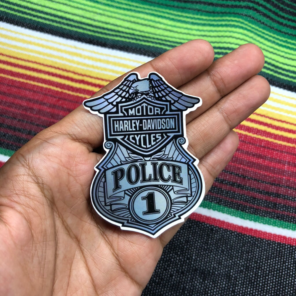 Sticker Harley Davidson Police 1