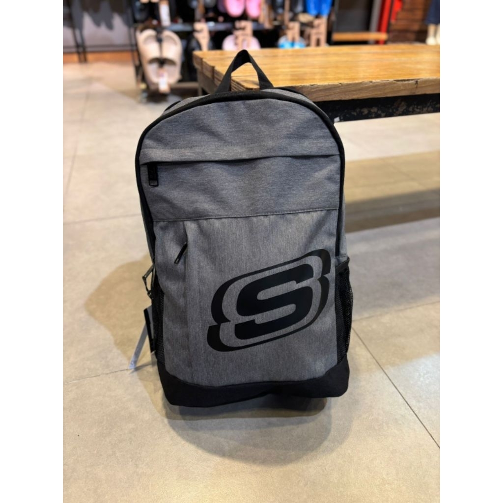 SALE  Tas backpack skechers black grey original
