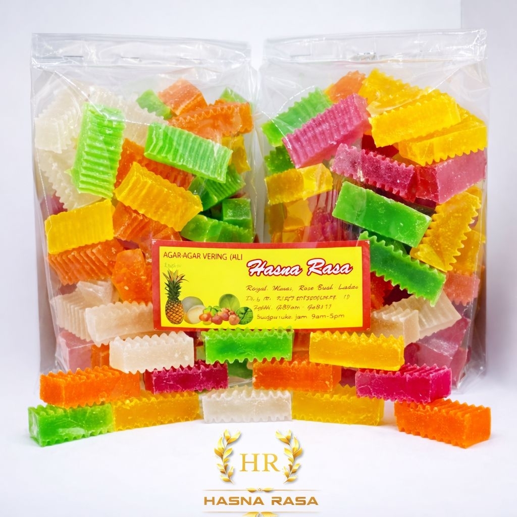 [ 500 gram ] agar agar kering / Manisan buah Kering/jelly Kering/agar rasa buah