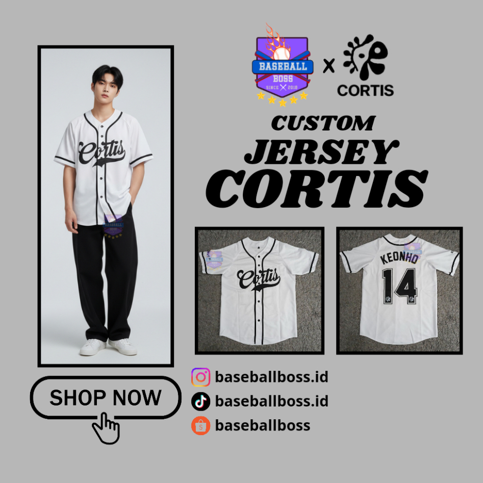 Jersey Baseball CORTIS PREMIUM Korean Style Kpop