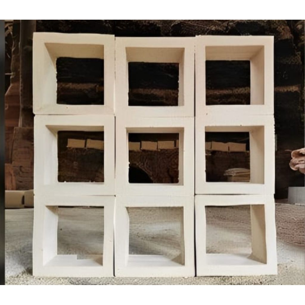 Roster/Loster/Beton/Lubang/Angin(motif kotak polos)