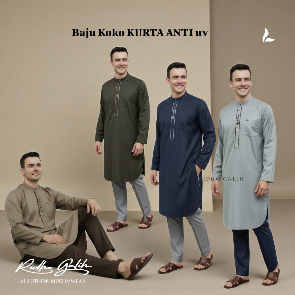 Al Luthfi - Baju Koko Kurta Premium Anti UV