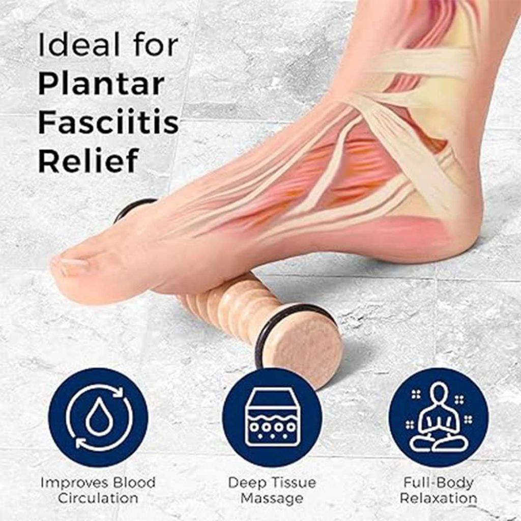 Alat Pijat Refleksi Kaki Terapi Plantar Fasciitis Massager Roller